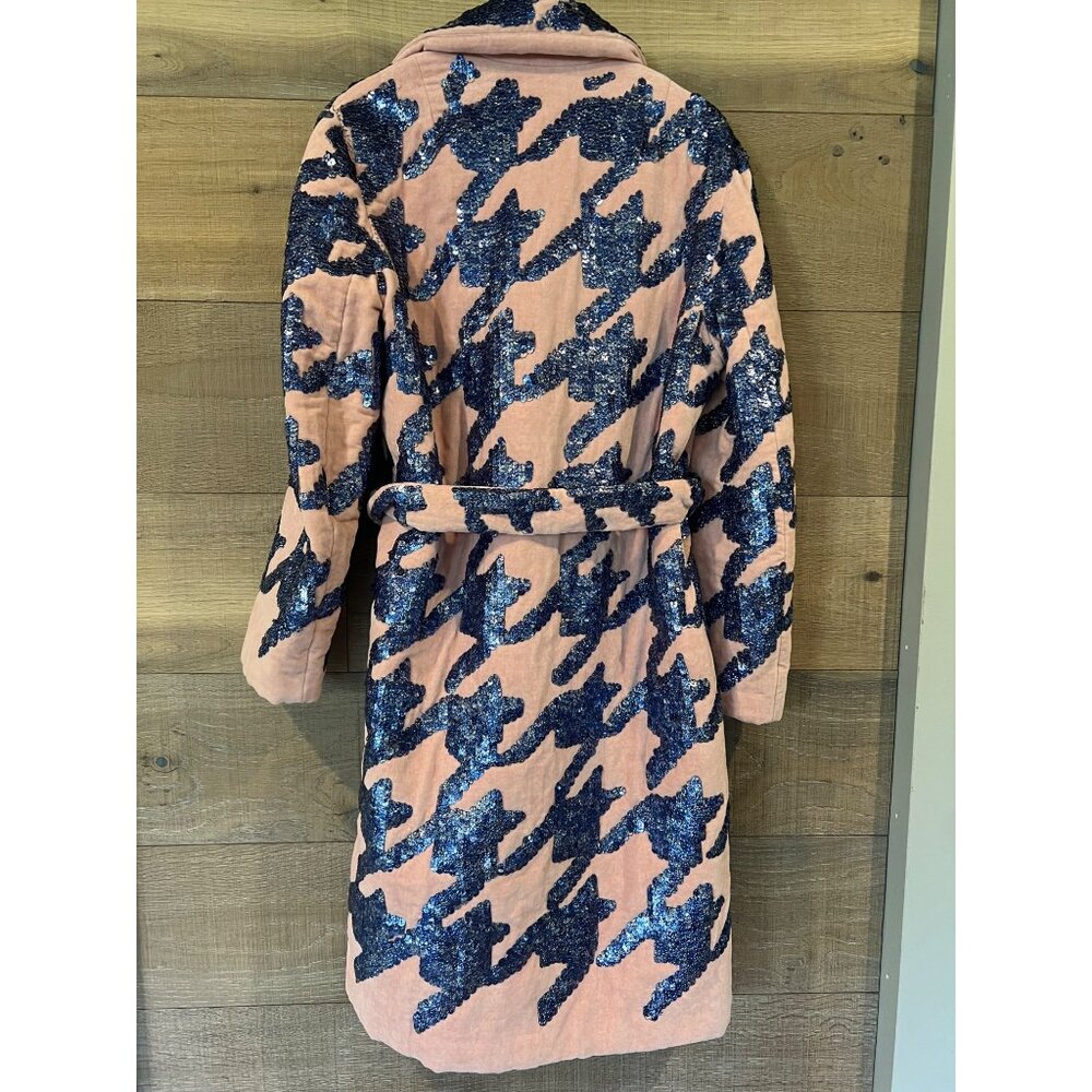 DRIES VAN NOTENBelted sequin-embellished cotton-blend terry coat Size IT 38/ US - Picture 8 of 15